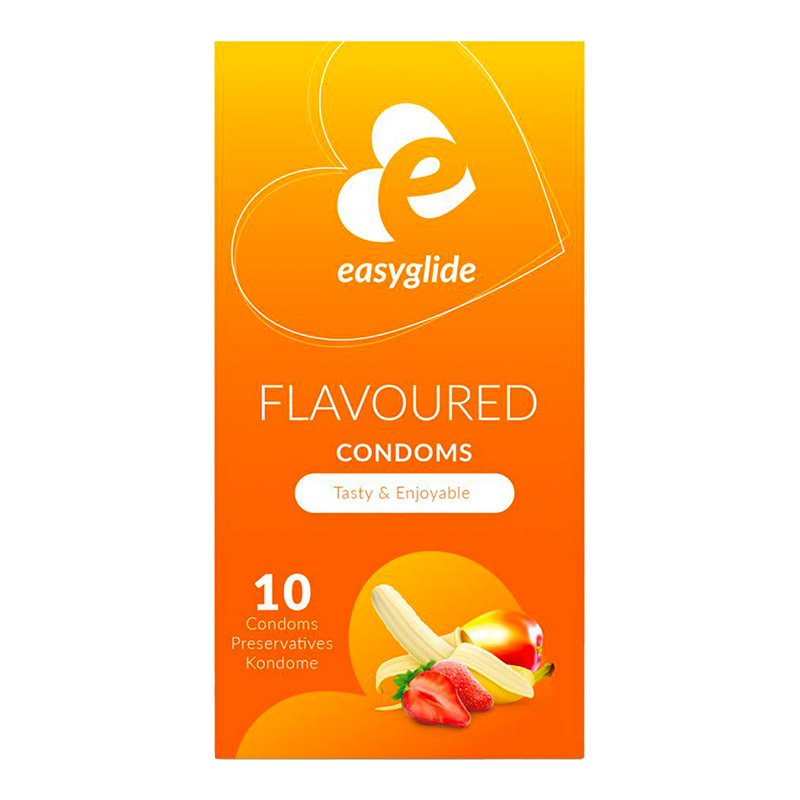 Easyglide Flavoured - Saveurs et couleurs (10 préservatifs)