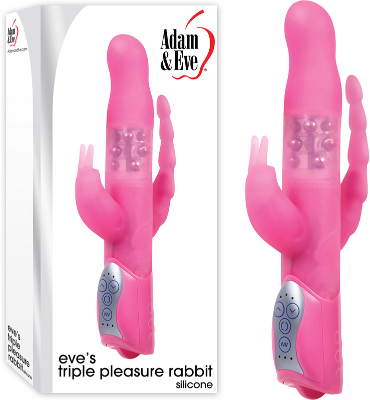 Vibromasseur Adam & Eve Triple Pleasure Rabbit
