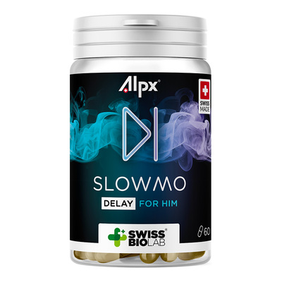 Alpx SlowMo | Stimulans zur Verzögerung der Ejakulation | 60 Kapseln