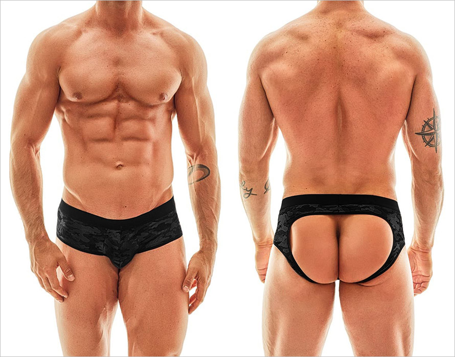 Anais for Men Electro Jock Bikini open trunks - Black (M)