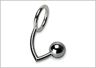 Anallock - Steel cockring with anal lock - 45 mm (M)