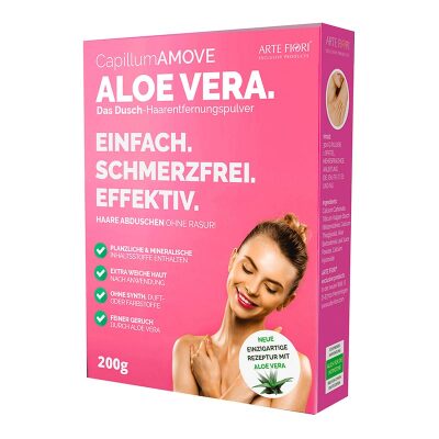 Arte Fiori Capillum AMOVE Aloe Vera | Enthaarungspuder für den Körper