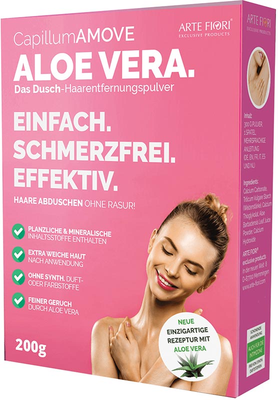 Arte Fiori Capillum AMOVE hair removal powder - Aloe Vera