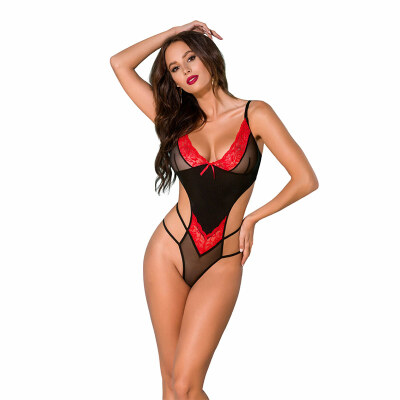 Avanua Odina | Body aus Spitze und transparentem Voile