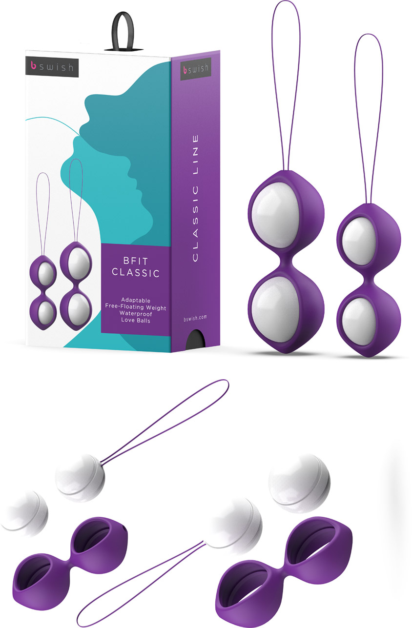 B Swish Bfit Classic vaginal balls - 4 pieces - Purple
