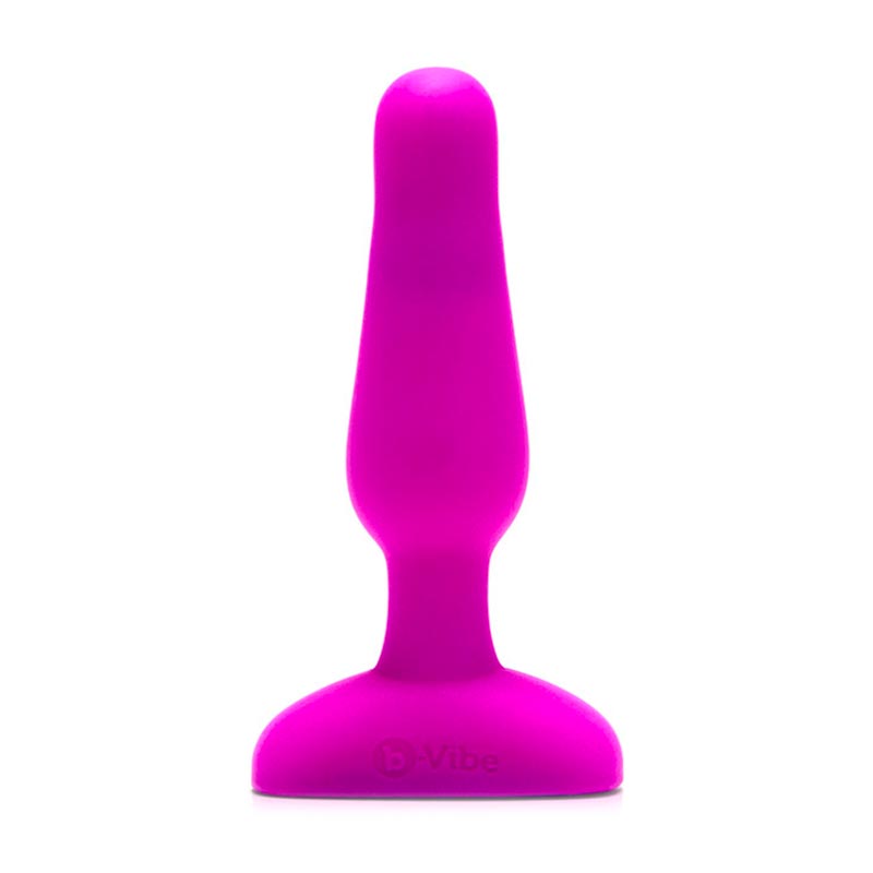 Plug anal vibrant & télécommandé b-Vibe Novice - Fuchsia