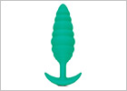 Plug anale vibrante & zigrinato b-Vibe Twist - Verde