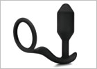 b-Vibe Snug & Tug weighted butt plug and penis ring