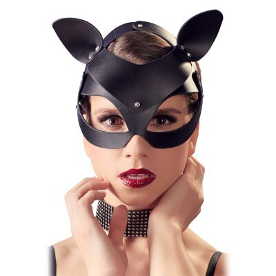 Bad Kitty | Katzenmaske mit funkelnden Ohren und Strasssteinen