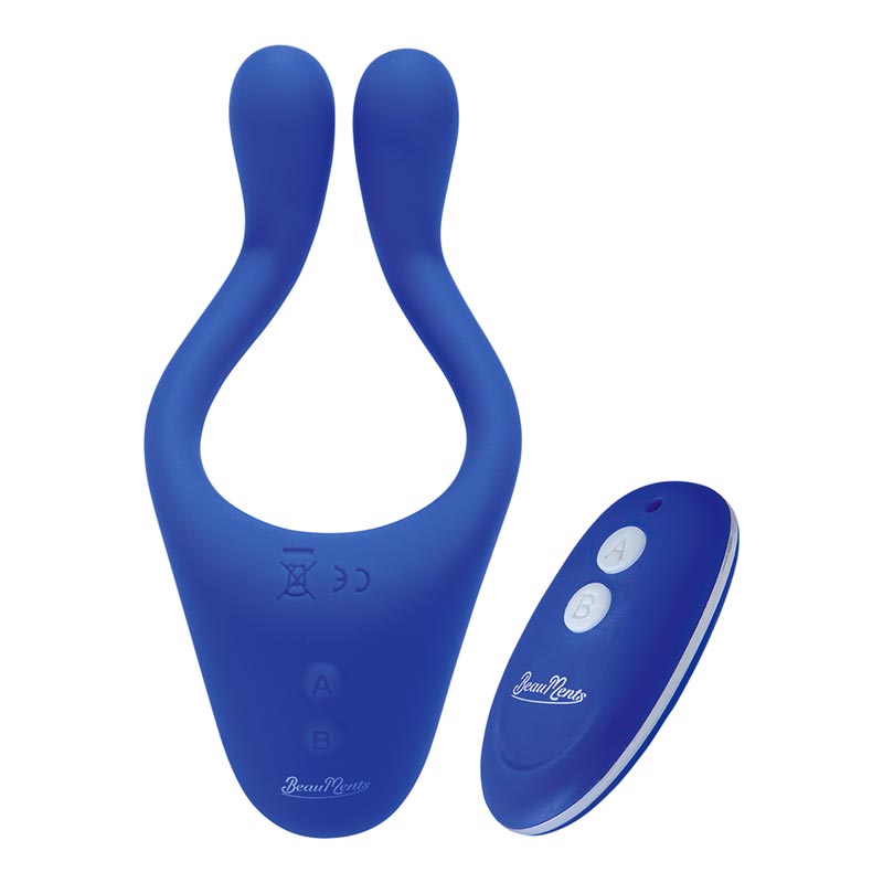 BeauMents Doppio 2.0 Paarvibrator - Blau