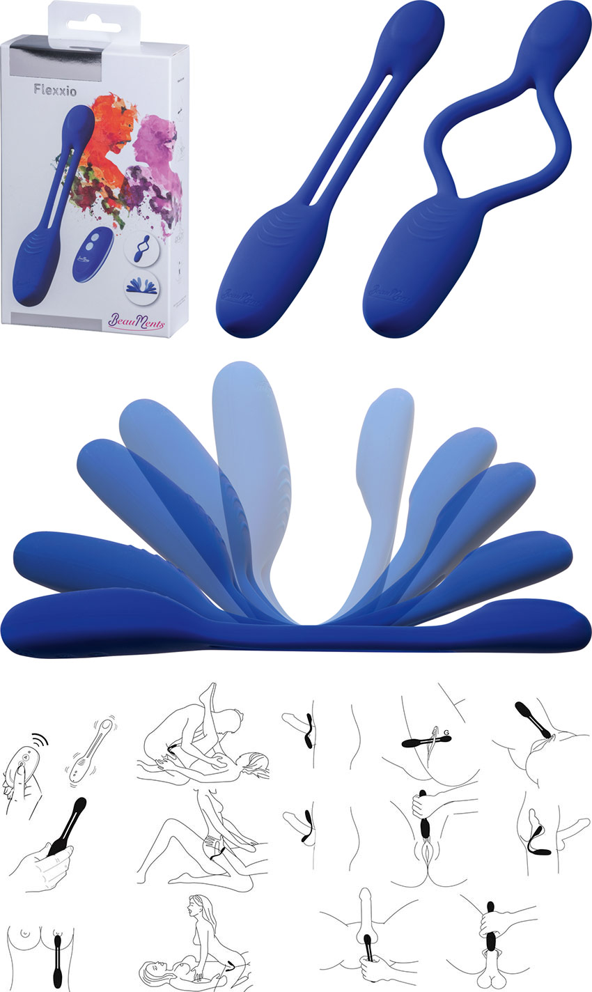 BeauMents Flexxio Vibrator für Paare - Blau