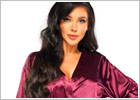 Beauty Night Samira Dressing Gown - Burgundy (S/L)