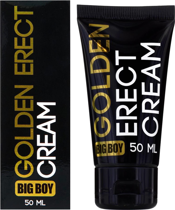 Crème pour pénis stimulante Big Boy Golden Erect - 50 ml