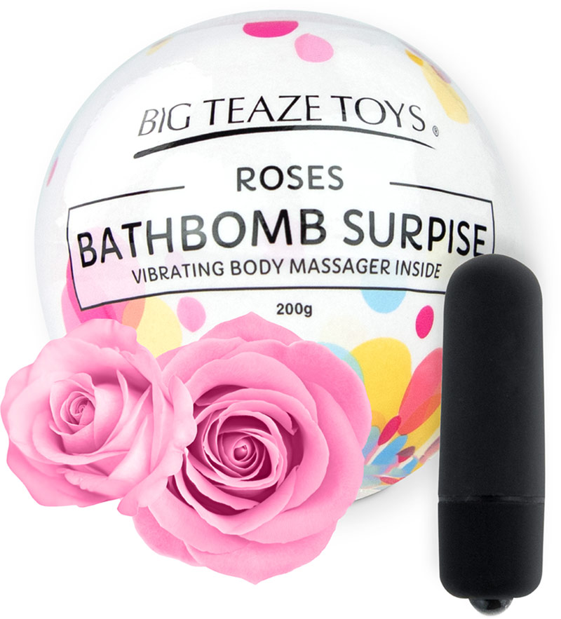 Bombe de bain effervescente Bathbomb Surprise - Rose