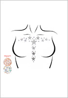 Leg Avenue Kismet jewel sticker for the body - Stars