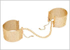 Bijoux Indiscrets Désir Métallique Metallic Mesh Handcuffs - Gold