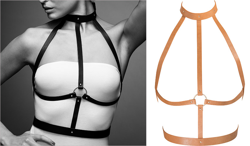 Imbracatura Bijoux Indiscrets Maze H - Marrone