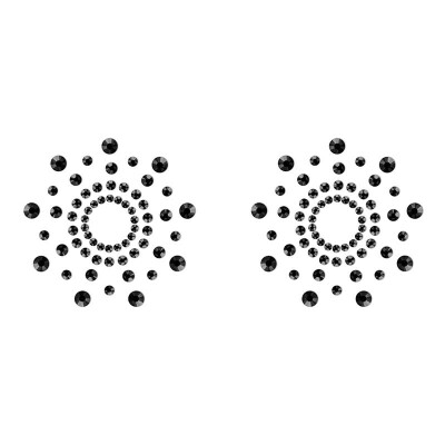 Bijoux Indiscrets Mimi | Selbstklebende Nippeldekorationen | Schwarz