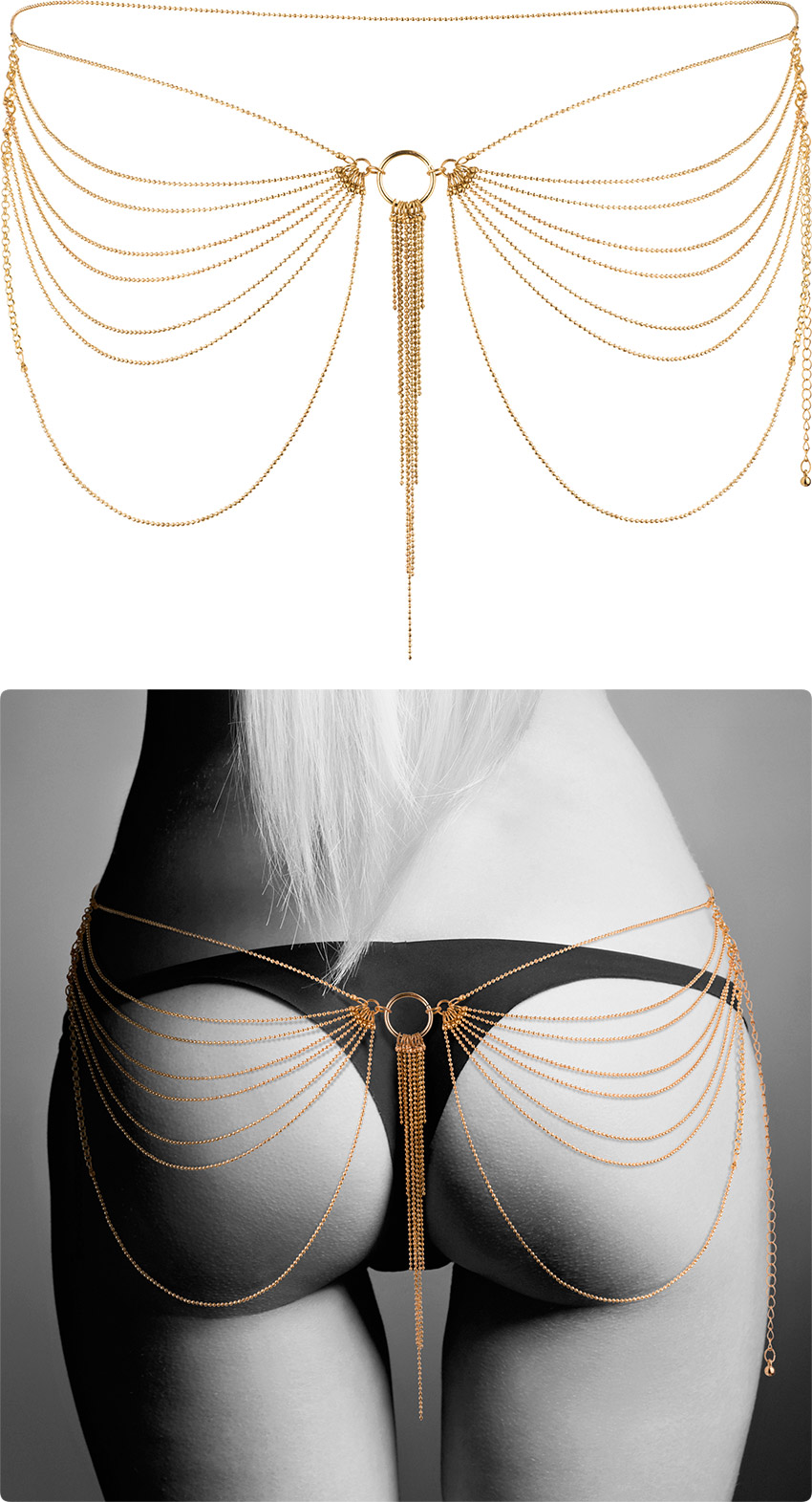 Bijoux Indiscrets Magnifique Taillenkette - Gold