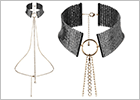 Bijoux Indiscrets Dsir Mtallique Metallic Mesh Collar - Black