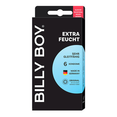 Billy Boy Extra Feucht | Sehr feuchte Kondome | 6 Kondome