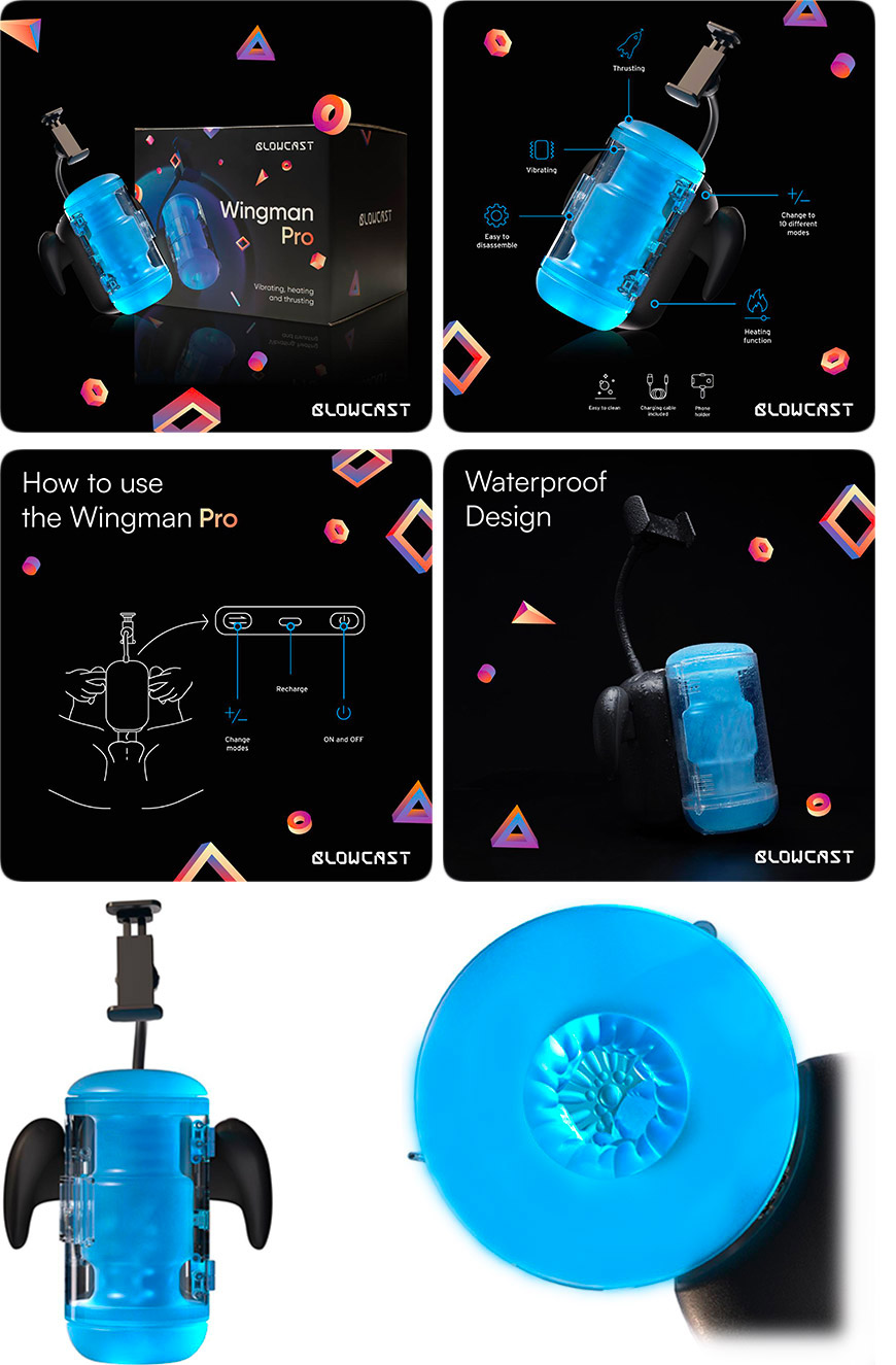 Blowcast Wingman Pro Automatischer Masturbator