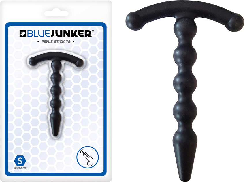 Blue Junker T6 urethral bar in silicone