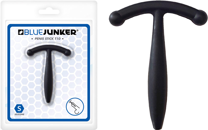 Blue Junker T10 urethral bar in silicone