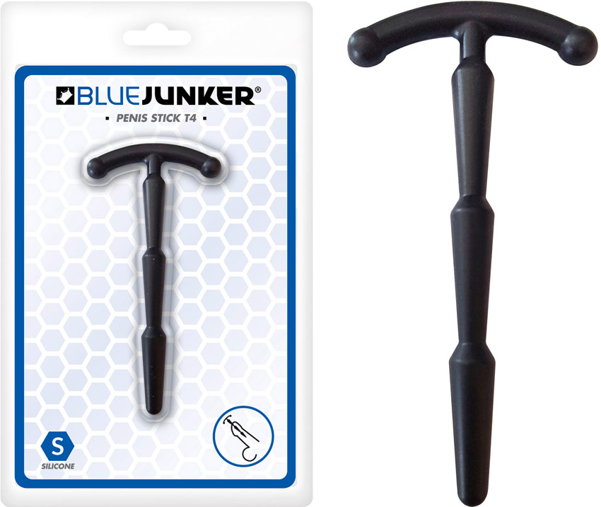 Blue Junker T4 urethral bar in silicone