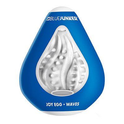 BlueJunker Joy Egg Waves | Oeuf Masturbateur texturé de vaguelettes