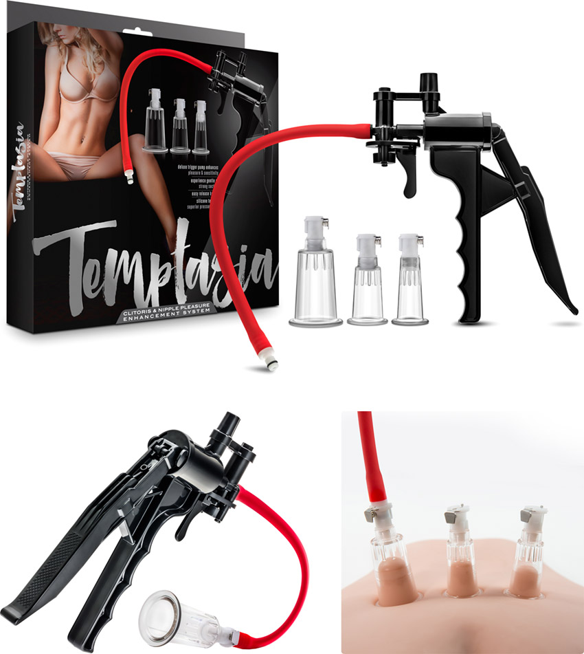 Temptasia nipple & clitoris pump (with 3 suction cylinders)