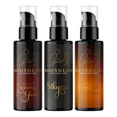 Bodygliss Velvet Indulgence | Set d'huiles de massage et lubrifiants 2-en-1