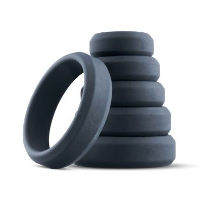Boners Wide Cockring Set | Set mit 6 Penisringen aus Silikon