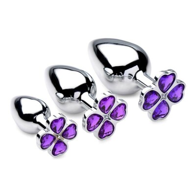 Booty Sparks Flower Gem | 3 plugs anaux avec fleur scintillante