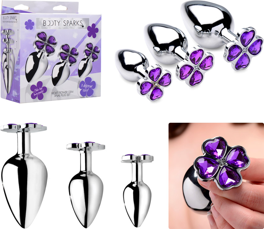 Booty Sparks Flower Gem anal training set (3 pieces)