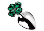 Booty Sparks Lucky Clover butt plug with four-leaved clover - L