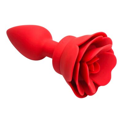 Booty Sparks | Plug anal vibrant et télécommandé avec rose | Rouge