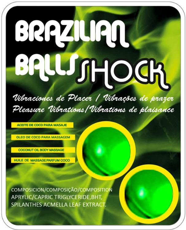 Boules lubrifiantes stimulantes & excitantes Brazilian Balls Shock