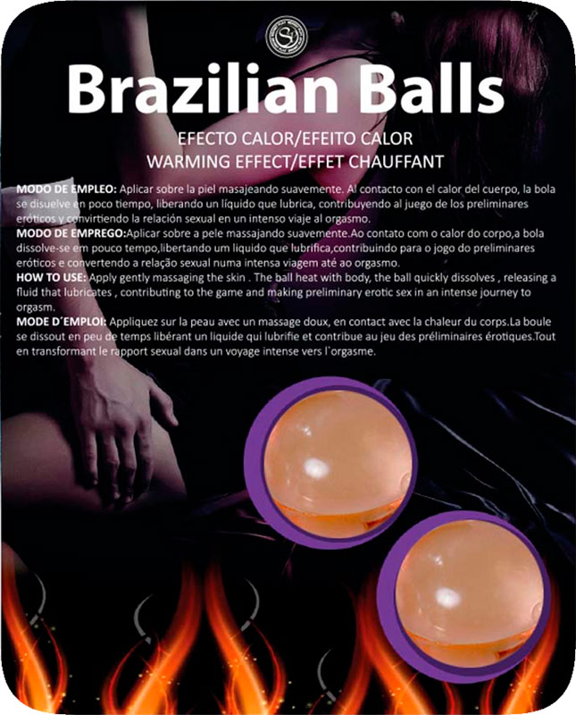 Sfere lubrificanti profumate e riscaldate Brazilian Balls