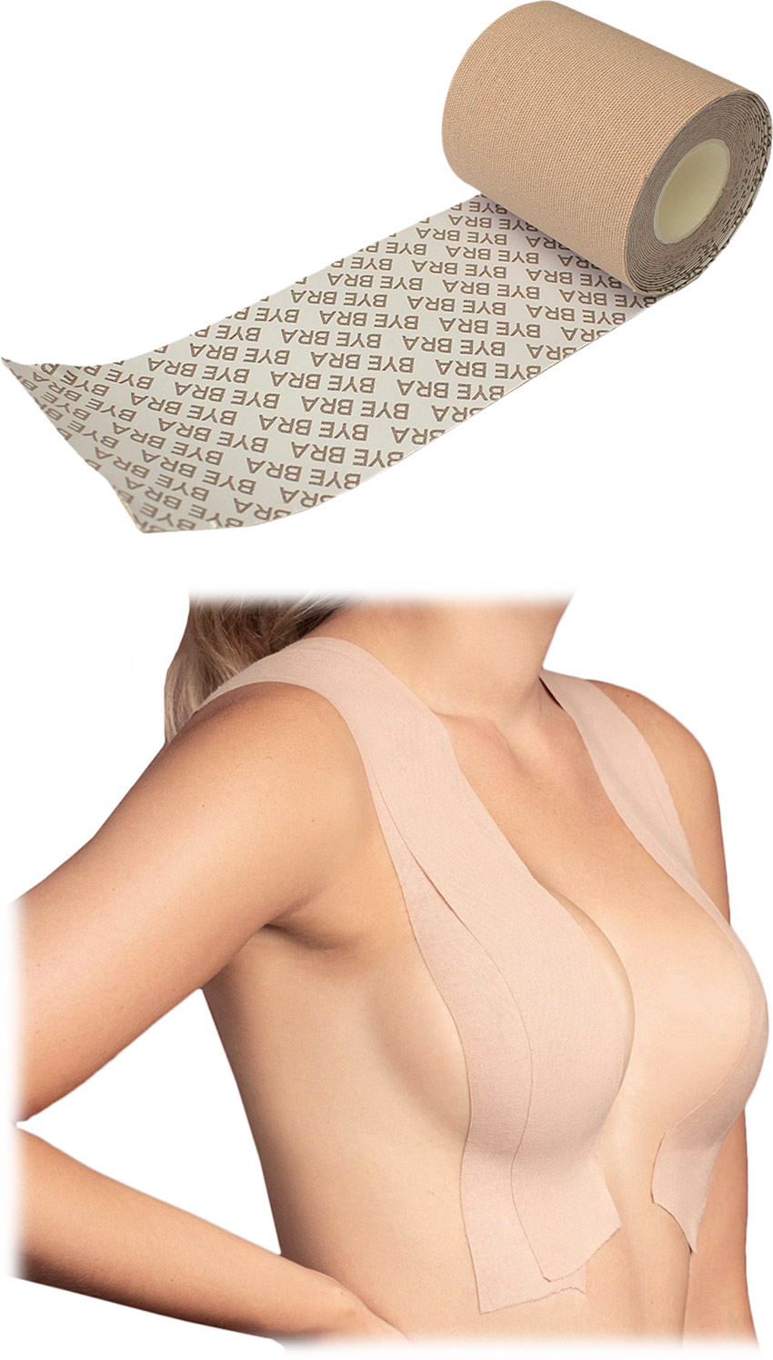 Bye Bra Double Sided Tape double-sided adhesive strips for the neckline