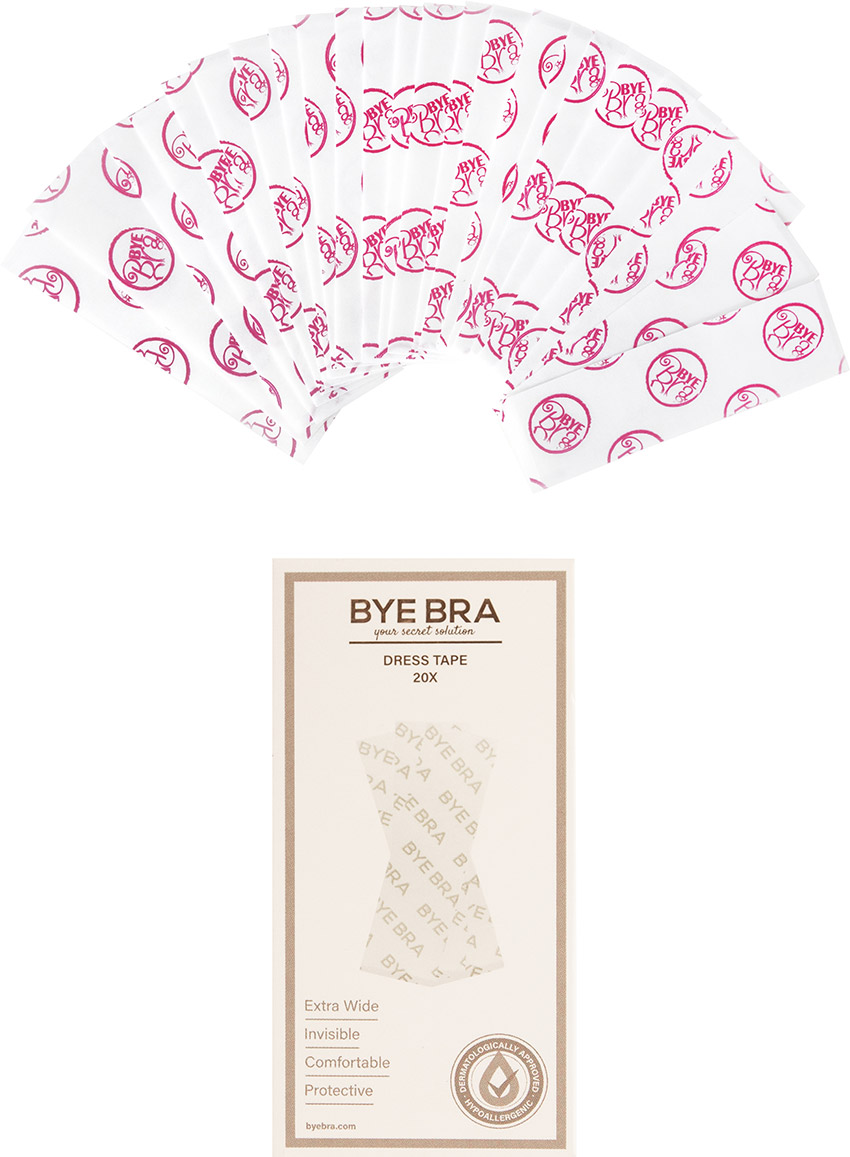 Bye Bra Dress Tape Selbstklebende Streifen für Kleidung (20 Stück)