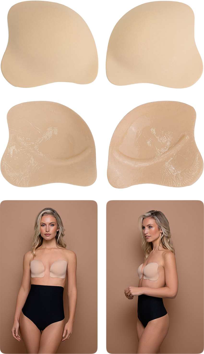 Bye Bra Coppe Push-up - Beige (taglia B)