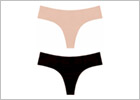 Bye Bra Pack of invisible & seamless thongs - Beige & black (S)