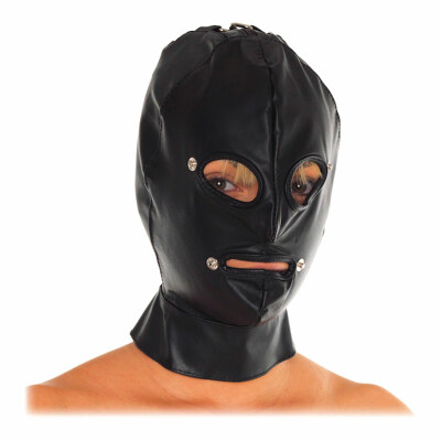 Rimba Bondage Play | Bondage-Lederhaube | 3 Öffnungen