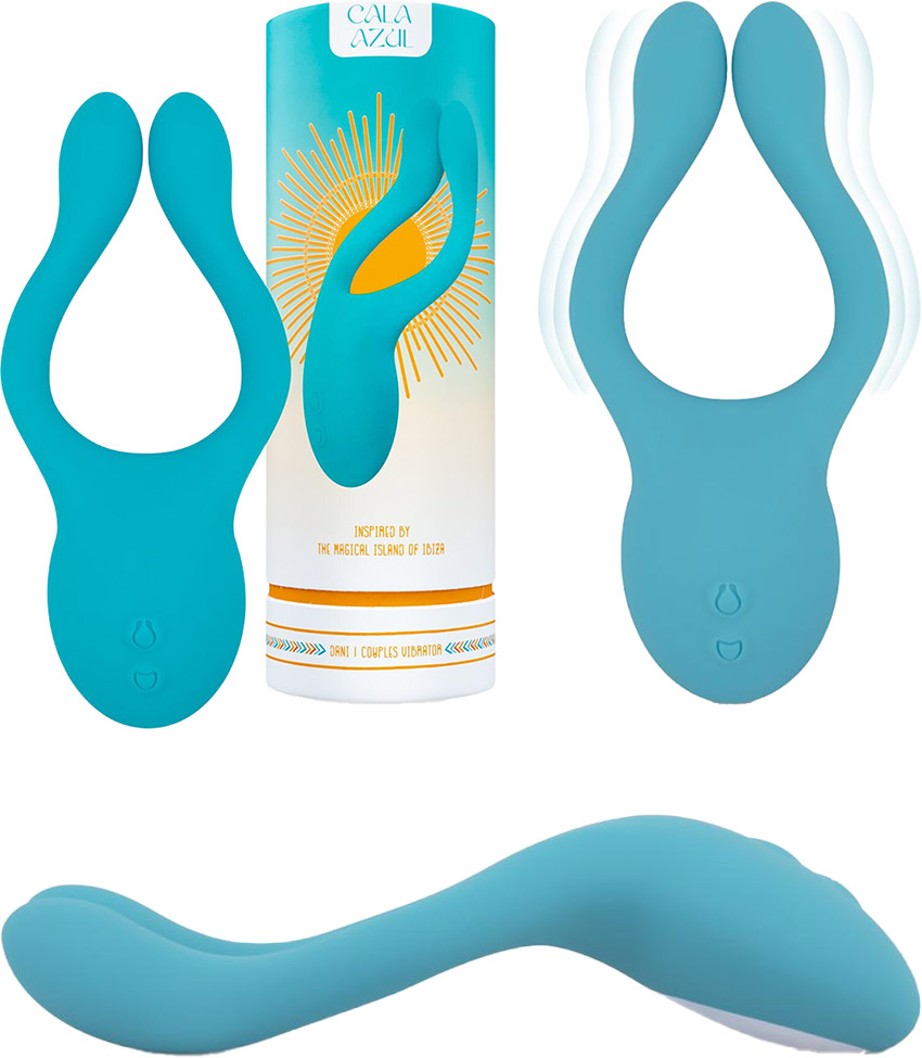 Cala Azul Dani Vibrator für Paare - Blau