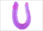 Veined Double Mini Dong - Lavender - 29 cm