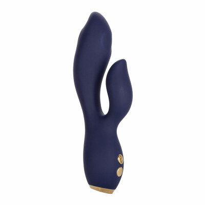 CalExotics Chic Blossom | Vibromasseur rabbit pulsant | Bleu