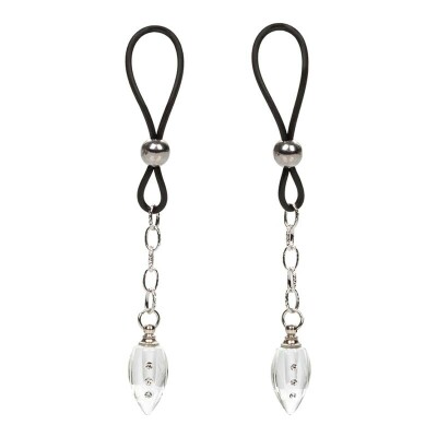 CalExotics Crystal Teardrop | Paire de bijoux érotiques pour les tétons CalExotics Crystal Teardrop | Paire de bijoux érotiques pour les tétons