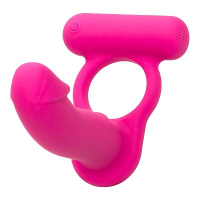 CalExotics Double Diver | Anneau pénien vibrant et dildo