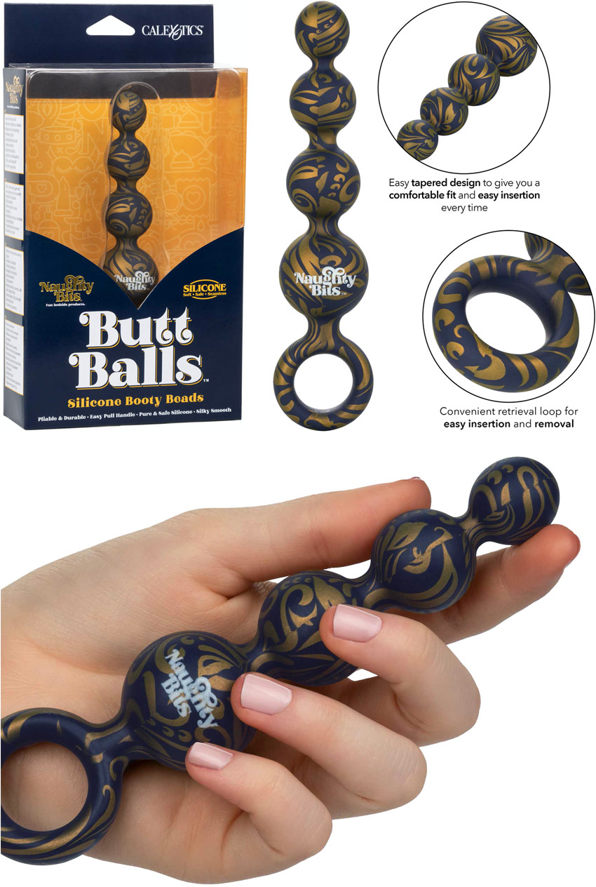 NaughtyBits Butt Balls anal beads in silicone